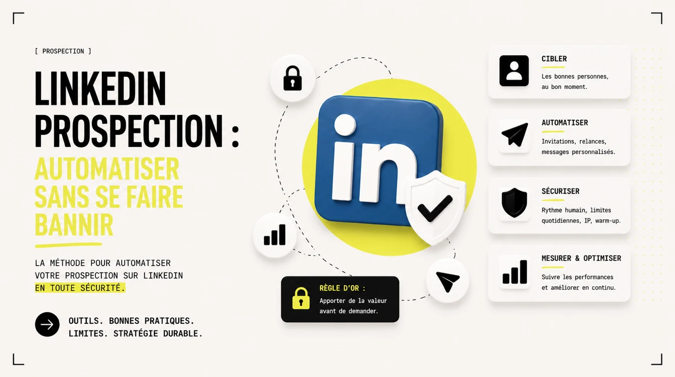 LinkedIn prospection : automatiser sans se faire bannir